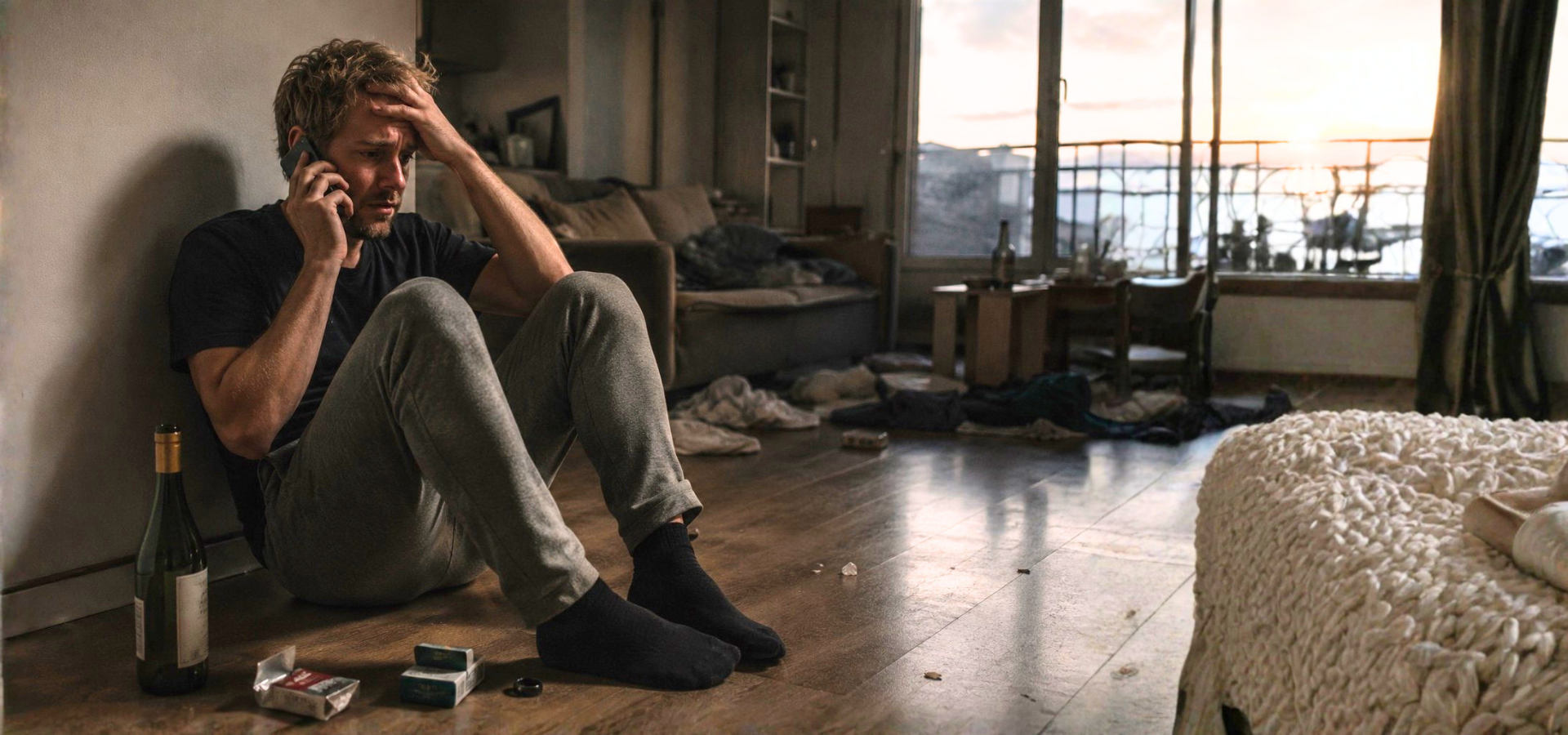 caller man in crisis seeking help