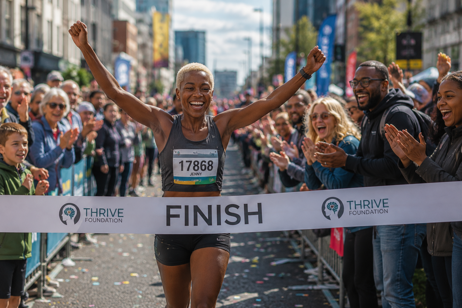 Marathon Runner Thriving