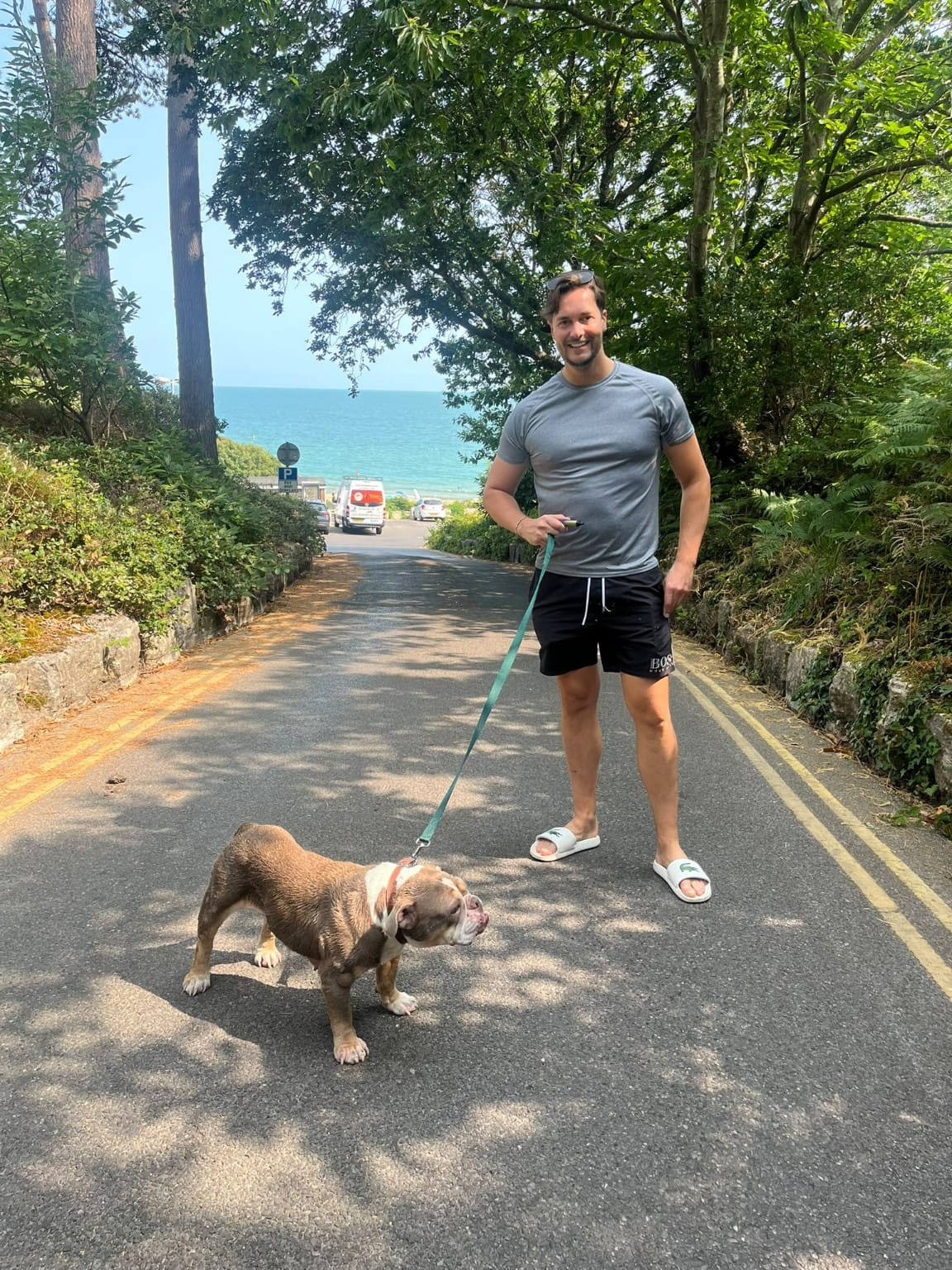 Ed Founder and Rescued Bulldog Rosie